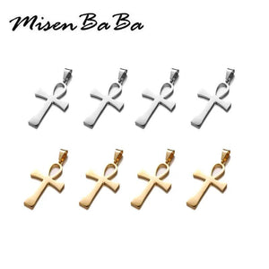 5PCS Egyptian Life Symbol Ankh Charm Pendant for Necklace Diy Jewelry Making