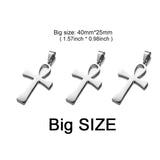 5PCS Egyptian Life Symbol Ankh Charm Pendant for Necklace Diy Jewelry Making