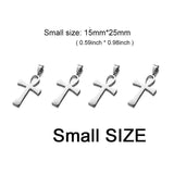 5PCS Egyptian Life Symbol Ankh Charm Pendant for Necklace Diy Jewelry Making