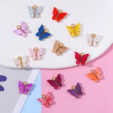 20Pcs Butterfly Pendant Earring Necklace Bracelet DIY Jewelry Set
