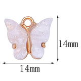 20Pcs Butterfly Pendant Earring Necklace Bracelet DIY Jewelry Set