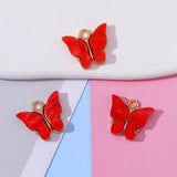 20Pcs Butterfly Pendant Earring Necklace Bracelet DIY Jewelry Set