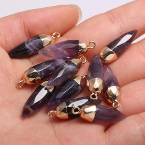 Natural Stone Faceted Opal Pendants for DIY Jewelry Making