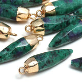 Natural Stone Faceted Opal Pendants for DIY Jewelry Making
