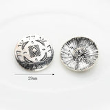 Vintage Flowers Concho Buttons Charms Pendants 3pcs/lot DIY Jewellery