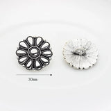 Vintage Flowers Concho Buttons Charms Pendants 3pcs/lot DIY Jewellery