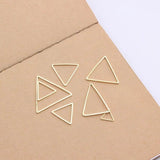 50pcs Copper KC Triangle Jewelry Charms DIY Making Pendants