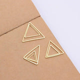50pcs Copper KC Triangle Jewelry Charms DIY Making Pendants
