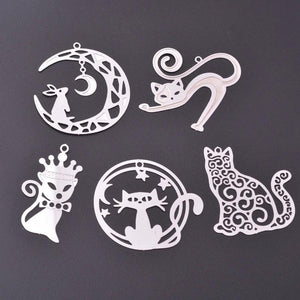 10pcs Stainless Steel Animal Charms for DIY Jewelry Making