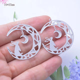 10pcs Stainless Steel Animal Charms for DIY Jewelry Making