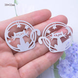 10pcs Stainless Steel Animal Charms for DIY Jewelry Making