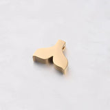 5pcs 12mm Stainless Steel Mermaid Tail Charms for DIY Jewelry Making