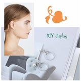 30pcs Stainless Steel Pendant Flower Resin Frame DIY Jewelry