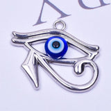 5Pcs/Lot Hamsa Palm Protection Charms Evil Eye Beads Fatima Hand Pendant