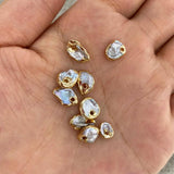 3pcs Freshwater Pearl Charms Pendants 8-10mm DIY Jewelry Making