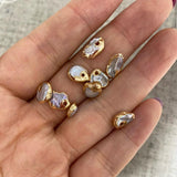 3pcs Freshwater Pearl Charms Pendants 8-10mm DIY Jewelry Making