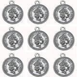 3 Coins Goddess Pendant Bracelet Necklace Earring DIY Making Supplies