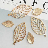 30 PCS Metal Alloy Leaves Pendant Charm for Jewelry Making 14*24mm 21*52mm