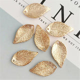 30 PCS Metal Alloy Leaves Pendant Charm for Jewelry Making 14*24mm 21*52mm