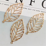 30 PCS Metal Alloy Leaves Pendant Charm for Jewelry Making 14*24mm 21*52mm