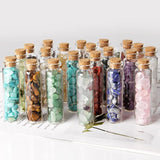 5-8mm Chip Stone Wishing Bottle Healing Crystal Quartz Mineral Decor