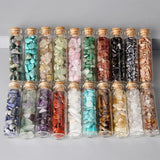 5-8mm Chip Stone Wishing Bottle Healing Crystal Quartz Mineral Decor