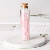 5-8mm Chip Stone Wishing Bottle Healing Crystal Quartz Mineral Decor