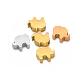 5pcs 8mm Stainless Steel Elephant Charms for DIY Jewelry Making