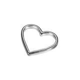 10PCS Stainless Steel Hollow Heart Charms for DIY Jewelry