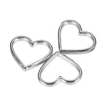 10PCS Stainless Steel Hollow Heart Charms for DIY Jewelry