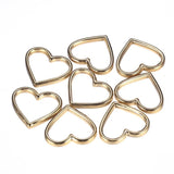 10PCS Stainless Steel Hollow Heart Charms for DIY Jewelry