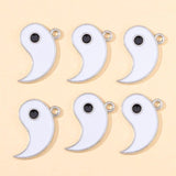 20Pcs Vintage Love Heart Taiji Alloy Charm Pendants DIY Jewelry Making
