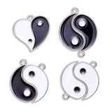 20Pcs Vintage Love Heart Taiji Alloy Charm Pendants DIY Jewelry Making