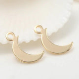 Champagne 14K Plated Brass Charms Pendants