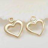 Champagne 14K Plated Brass Charms Pendants