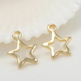 Champagne 14K Plated Brass Charms Pendants