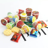 10pcs 3D Popcorn Instant Noodles Resin Food Charms DIY Accessory