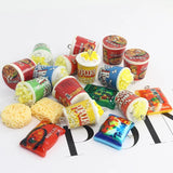 10pcs 3D Popcorn Instant Noodles Resin Food Charms DIY Accessory