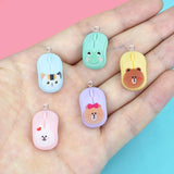 10pcs Resin Animal Pendant Charms Craft Making Findings Jewelry DIY Earrings