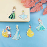 10pcs Enamel Princess Girl Prince Charms Earring Necklace Finding