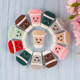 Coffee Cup Silicone Beads Teether DIY Jewelry Making Food Baby Toys