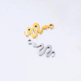 5pcs Classic Animal Snake Steel Charms Pendant Women Jewelry DIY