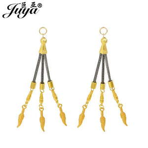 Tassel Charms Pendant for Earrings Necklaces DIY Jewelry Making Accessories