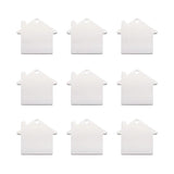 10Pcs Aluminum House Shape Pendants for DIY Jewelry Making