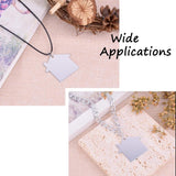10Pcs Aluminum House Shape Pendants for DIY Jewelry Making