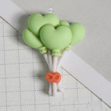 10pcs Love Heart Balloon Charms for DIY Jewelry Making