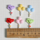 10pcs Love Heart Balloon Charms for DIY Jewelry Making