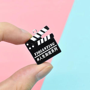 10pcs Blackboard Clapperboard Charms Pendant for DIY Earrings C736