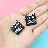 10pcs Blackboard Clapperboard Charms Pendant for DIY Earrings C736