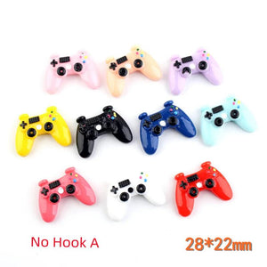 10Pcs Mini Game Controller Charms for DIY Jewelry Making
